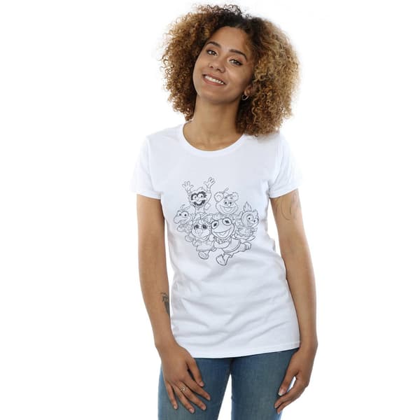Disney Dam/Dam The Muppets Muppet Babies Mono Group Bomull White M