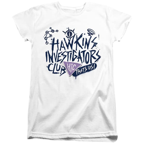 Stranger Things: Tales from ´85 Dam/Dam Hic Scribble Topp White XL