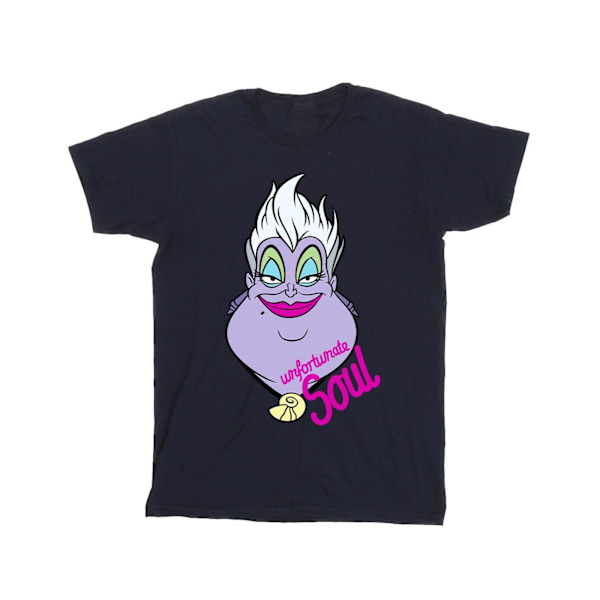 Disney Girls Villains Ursula Unfortunate Soul Bomull T-shirt 5- Navy Blue 5-6 Years