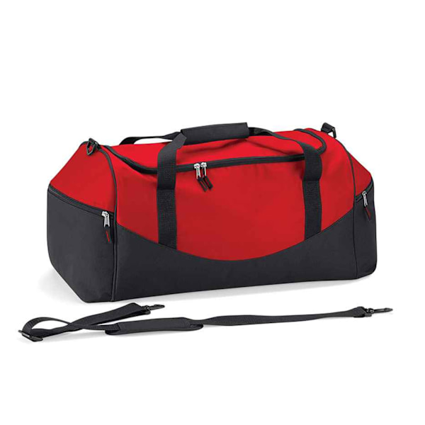 Quadra Teamwear Holdall Duffelväska (55 liter) (2-pack) En Classic Red/Black One Size