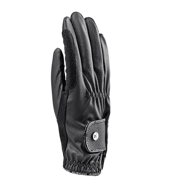 Aubrion Barn/Barn Stadium Syntetiskt Läder Ridhandskar Black S