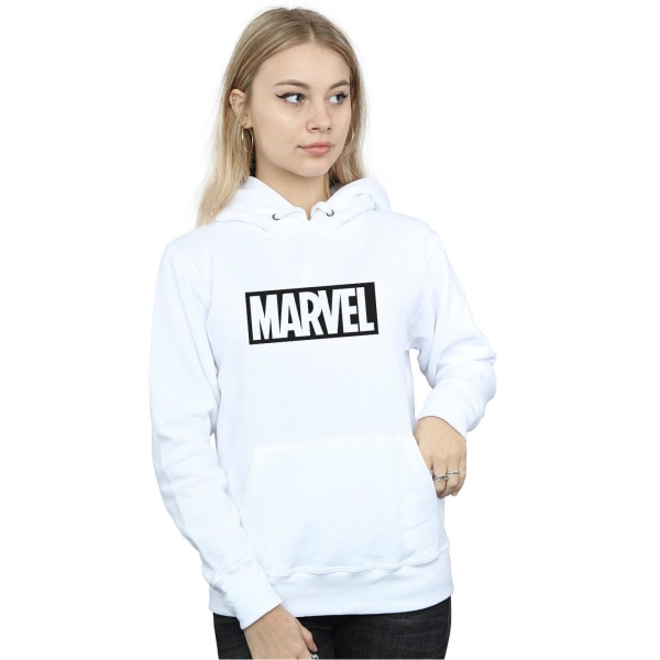 Marvel Womens/Ladies Outline Logo Hoodie S Vit White S