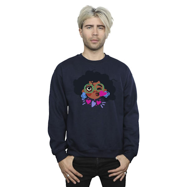 Disney Mens Encanto Mirabel Kiss Sweatshirt XXL Marinblå Navy Blue XXL