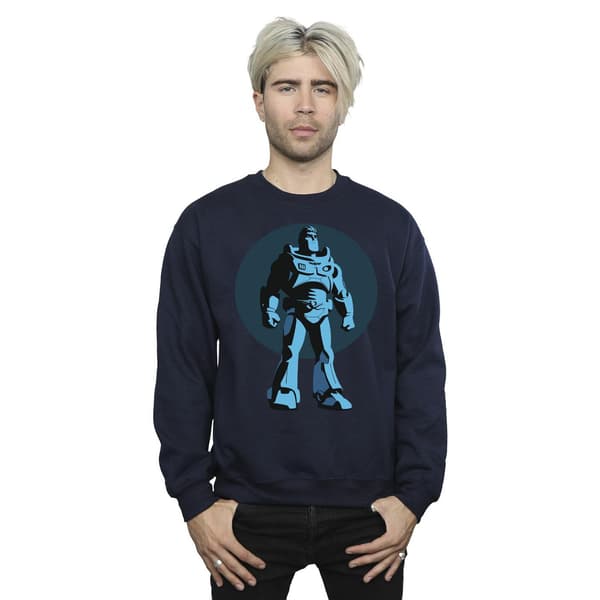 Disney Mens Lightyear Buzz Standing Circle Sweatshirt S Marinblå Navy Blue S