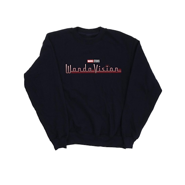Marvel herr WandaVision logotyp tröja M marinblå Navy Blue M