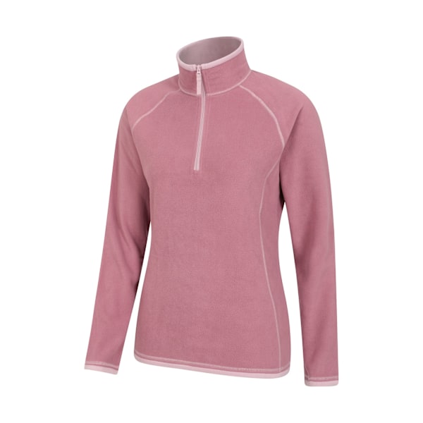 Mountain Warehouse Montana Halvzip Fleece Top 8 för damer Light Pink 8 UK