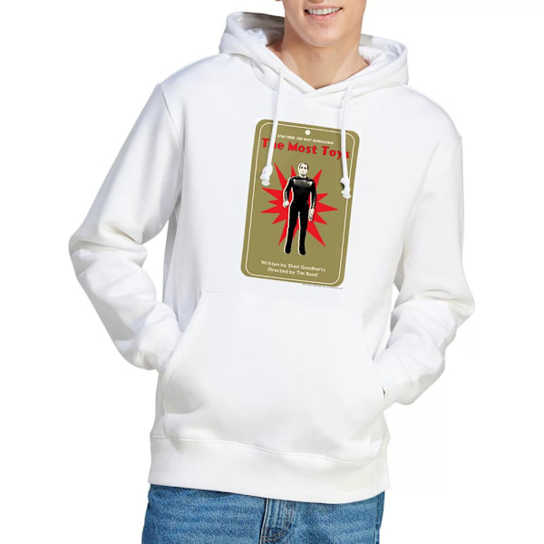 Star Trek Herr The Next Generation Säsong 3 Avsnitt 22 Hoodie X White XXL