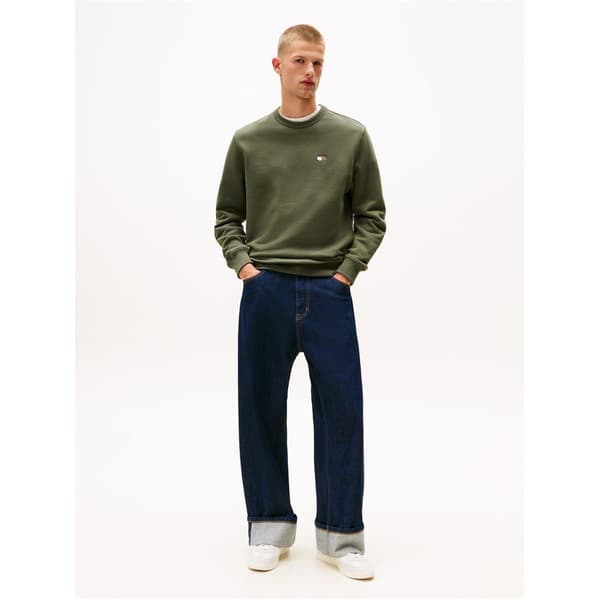 Tommy Jeans Herr Logotyp Tröja S Tenn Pewter S