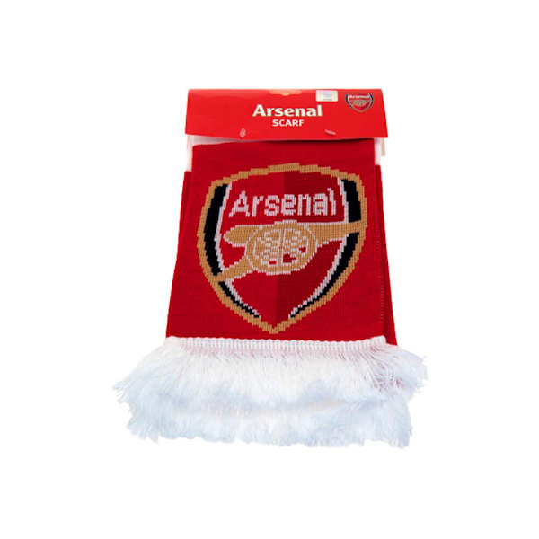 Arsenal FC Bar Scar Stickad Jacquard Vinterhalsduk One Size Röd/ Red/White One Size
