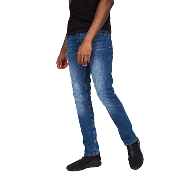 Crosshatch herr Svelte Stretch Jeans 40R Stone Wash Stone Wash 40R