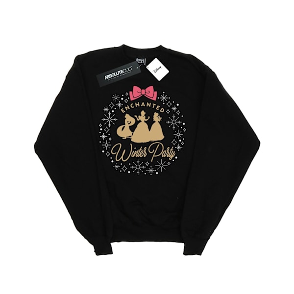 Disney Girls Princess Enchanted Winter Party Sweatshirt 5-6 år Black 5-6 Years