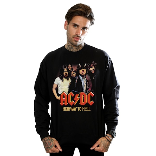 ACDC Mens Highway To Hell Group Sweatshirt M Svart Black M