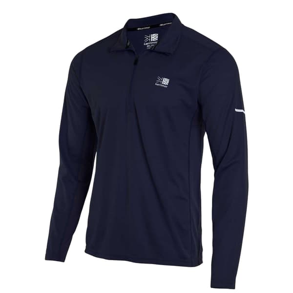 Karrimor Herr Quarter Zip Långärmad Träningströja M Marinblå Navy M