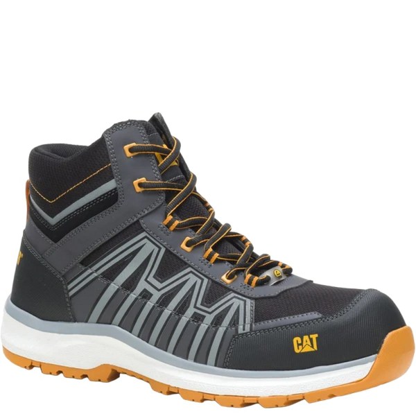 Caterpillar Mens Charge S3 Skyddsstövlar 10 UK Svart/Orange Black/Orange 10 UK