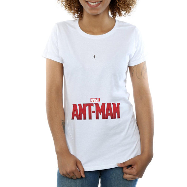 Marvel Dam/Kvinnor Ant-Man Ant Sized Logo Bomull T-shirt L Wh White L