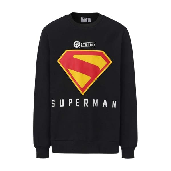 Superman Herr Logotyp Tröja M Svart Black M