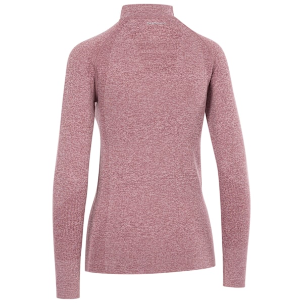 Trespass Dam/Kvinnor Pelina Halv Zip Långärmad Aktiv Topp Rose Tone XXL