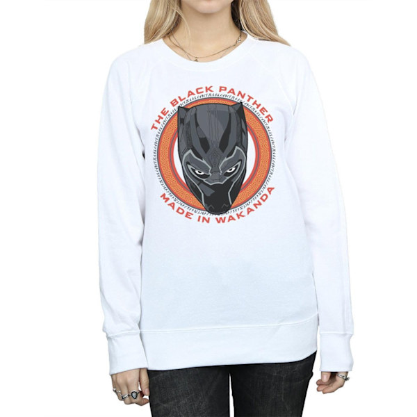 Marvel Womens/Ladies Black Panther Made in Wakanda Röd Sweatshirt White M