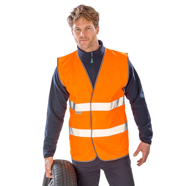 SAFE-GUARD by Result Unisex Vuxen Motorist Hi-Vis Väst S-M Oran Orange S-M