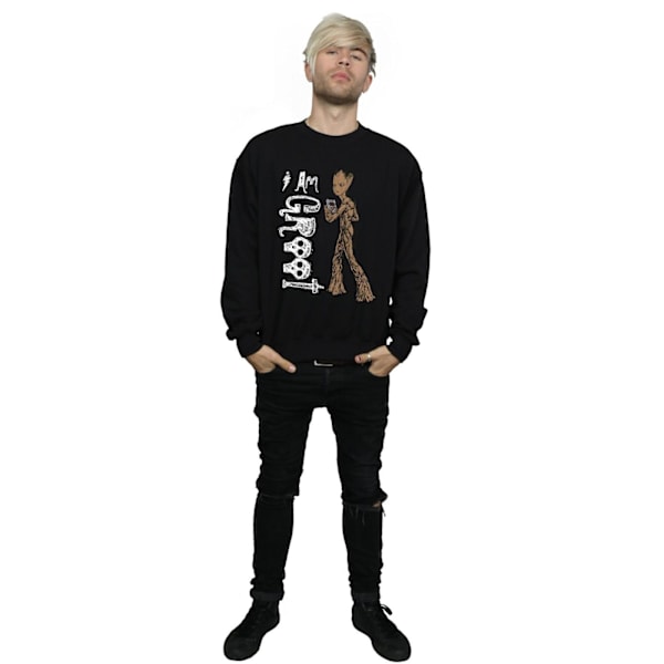 Marvel Mens Avengers Infinity War I Am Teenage Groot Sweatshirt Black M
