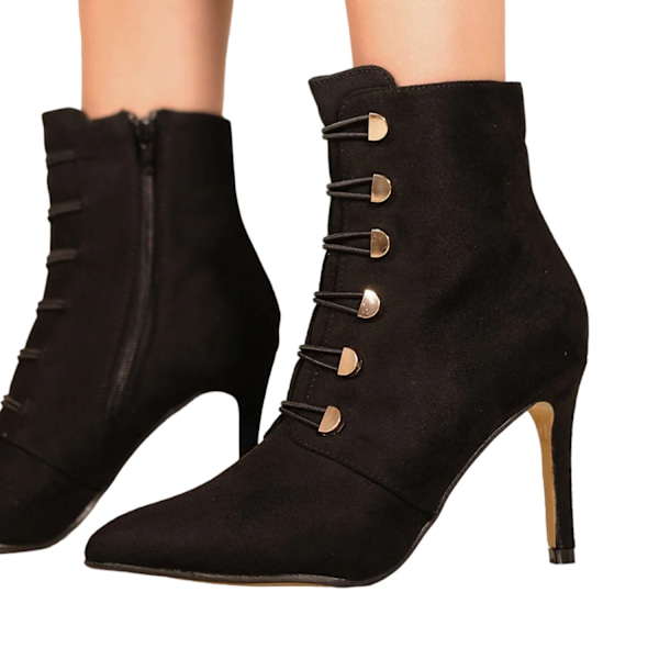 Var är det ifrån Dam/Dam Blythe Faux Suede Spetsiga Butto Black 7 UK