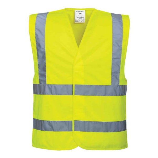 Portwest Unisex Hi-Vis Väst S-M Gul Yellow S-M