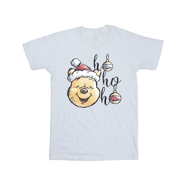 Disney Herr Winnie The Pooh Ho Ho Ho Baubles T-shirt 4XL Vit White 4XL
