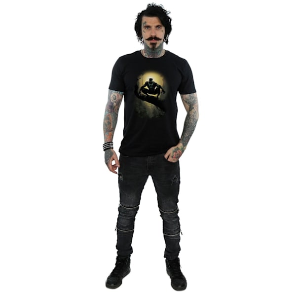Marvel Herr Svart Panther Crouching T-shirt XL Svart Black XL
