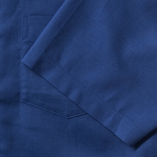 Russell Collection Herr Kortärmad Easy Care Oxford Skjorta 19i Bright Royal 19inch