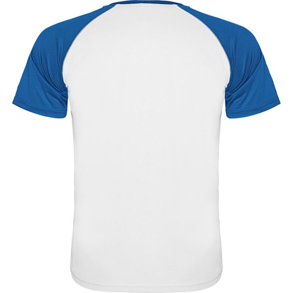 Roly Barn- & Ungdomströja Indianapolis Kortärmad Sporttröja 1 White/Royal Blue 12 Years