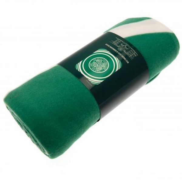 Celtic FC Crest Fleecefilt En Storlek Grön Green One Size