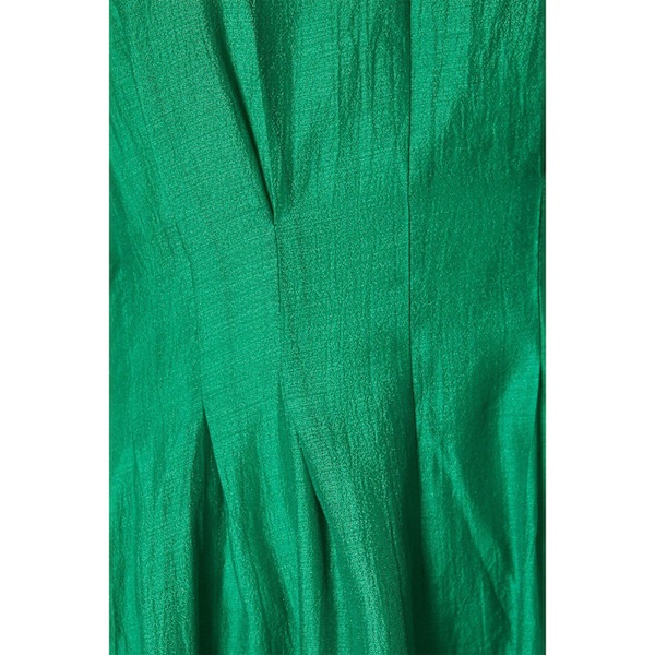 Principles Dam/Damer Organza Plisserad Midiklänning 12 UK Grön Green 12 UK