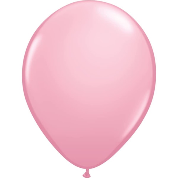 Globos Latex Vanliga Ballonger (Paket med 100) 12 tum Rosa Pink 12in