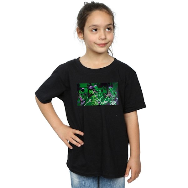 Corpse Bride Flickor Mr Bone Jangles Bomull T-shirt 5-6 År Bla Black 5-6 Years