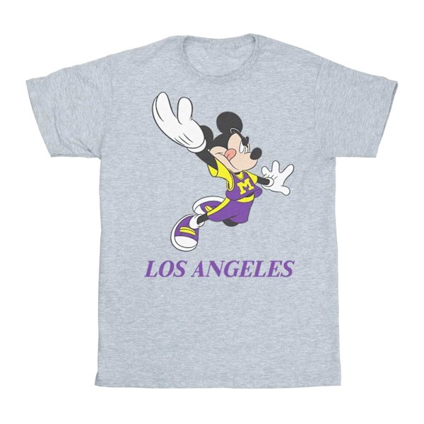 Disney Girls Mickey Mouse Los Angeles Bomull T-shirt 12-13 År Sports Grey 12-13 Years