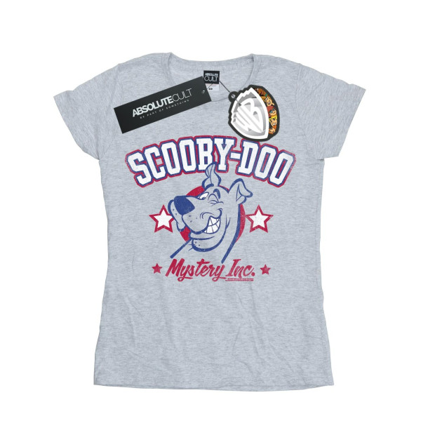 Scooby Doo Dam/Kvinnor Collegiate Mystery Inc Bomull T-shirt Sports Grey XL