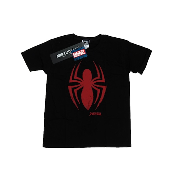 Marvel Boys Spider-Man Logo T-shirt 12-13 år Svart Black 12-13 Years