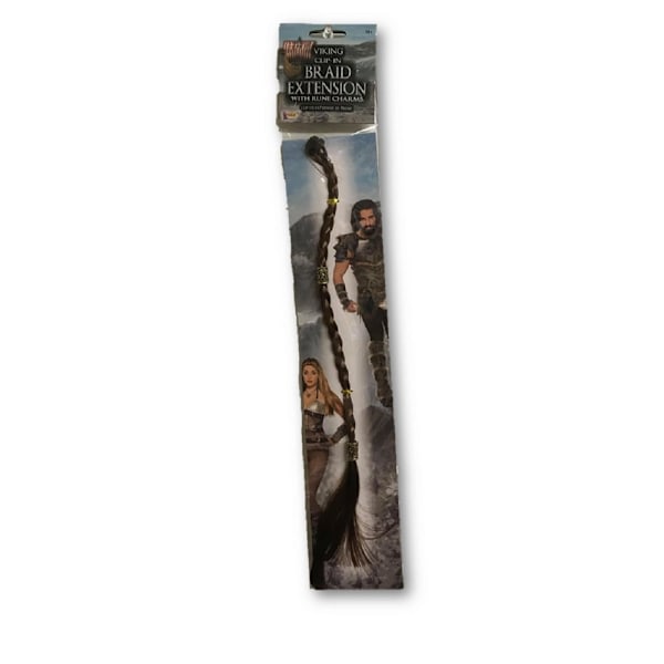 Bristol Novelty Viking Fläta Clip-In Hårförlängning One Size Br Brown One Size