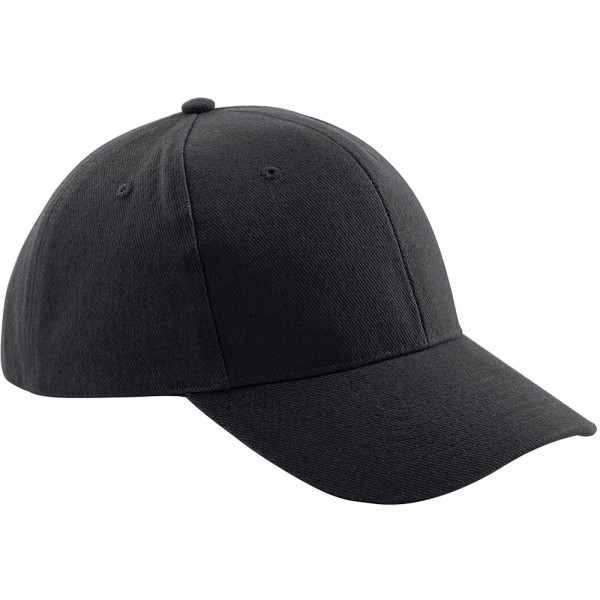 Beechfield Unisex Pro-Style Heavy Brushed Cotton Baseball Cap / Black One Size