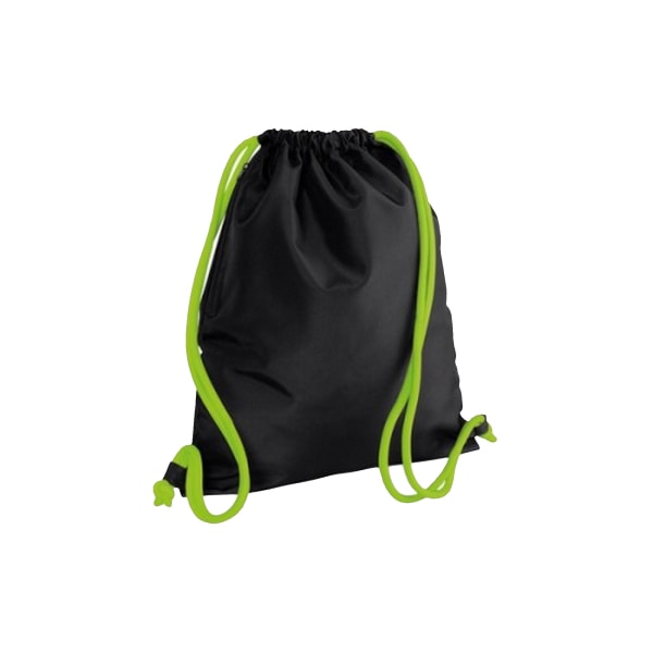 Bagbase Icon Dragsko Väska/Gymsac One Size Svart/Limegrön Black/Lime Green One Size