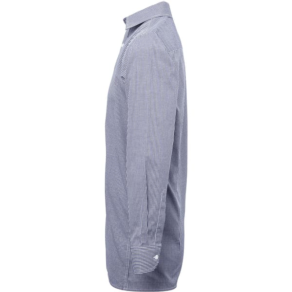 Premier Herr Microcheck Långärmad Skjorta M Marinblå/Vit Navy/White M