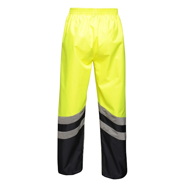 Regatta Unisex Hi Vis Pro Reflexivt Arbetsbyxor M Gul Yellow/Navy M
