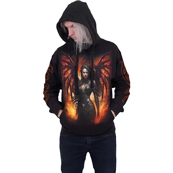 Spiral Direct Unisex Vuxen Draco Queen Hoodie XL Svart Black XL