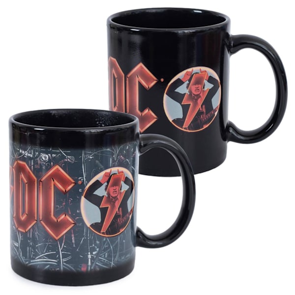 AC/DC Värmekänslig Mugg One Size Svart/Röd Black/Red One Size