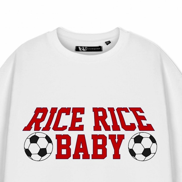 Visa mig varorna Unisex Adult Rice Rice Baby kortärmad T-S White XL