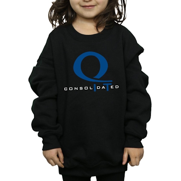 DC Comics Girls Arrow Queen Consolidated Logo Sweatshirt 5-6 år Black 5-6 Years