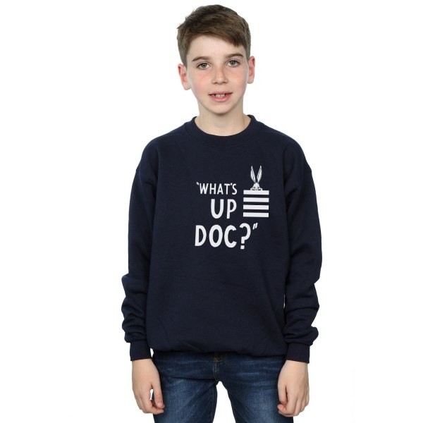 Looney Tunes Boys Bugs Bunny What´s Up Doc Stripes Sweatshirt 7 Navy Blue 7-8 Years