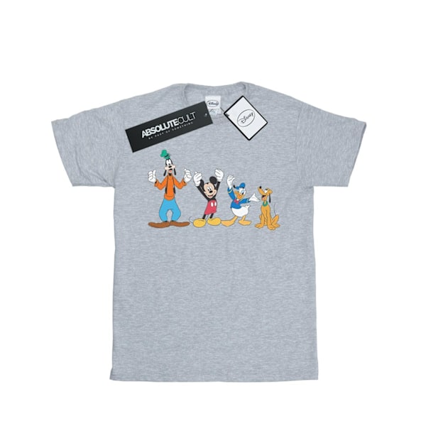 Disney Girls Mickey Mouse Friends Bomull T-shirt 9-11 År Spo Sports Grey 9-11 Years