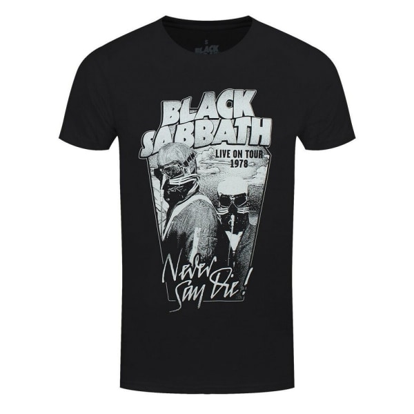Svart Sabbath Unisex Vuxen Never Say Die T-shirt XL Svart Black XL