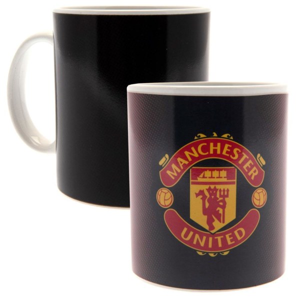 Manchester United FC Värmeförändrande gradientmugg One Size Svart Black One Size